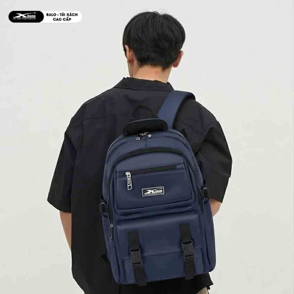 Balo Laptop Nam Nữ 15.6 Inch Đi Học Đi Làm Chống Nước Xbags Dark Blue Hiện Đại Trẻ Trung Siêu Nhẹ Tiện Lợi Xb 3202!