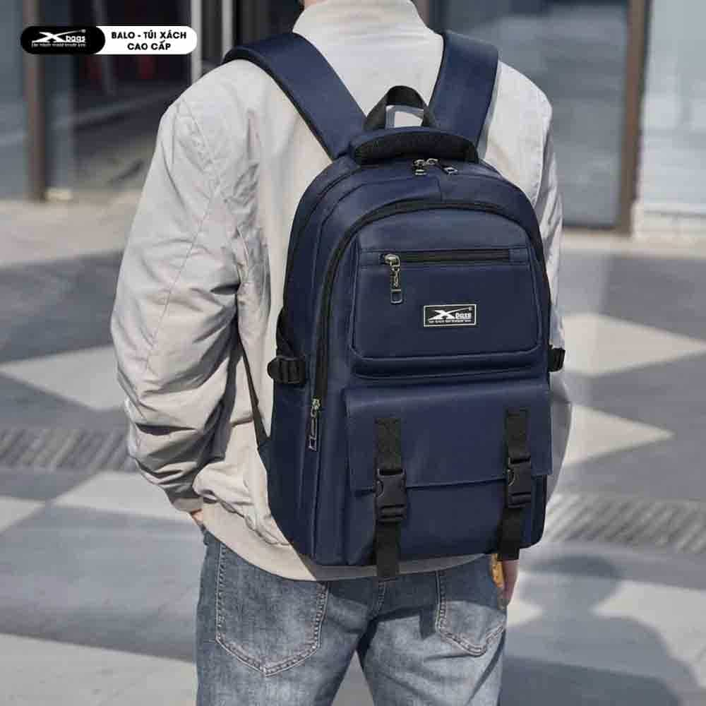 Balo Laptop Nam Nữ 15.6 Inch Đi Học Đi Làm Chống Nước Xbags Dark Blue Hiện Đại Trẻ Trung Siêu Nhẹ Tiện Lợi Xb 3202!
