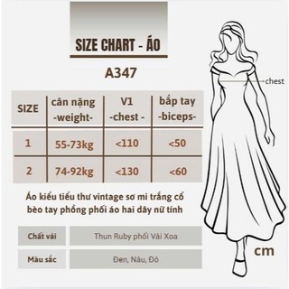 Áo bigsize nữ phong cách tiểu thư, áo voan trắng tay dài phối yếm, form rộng dễ mặc 55-92kg A347