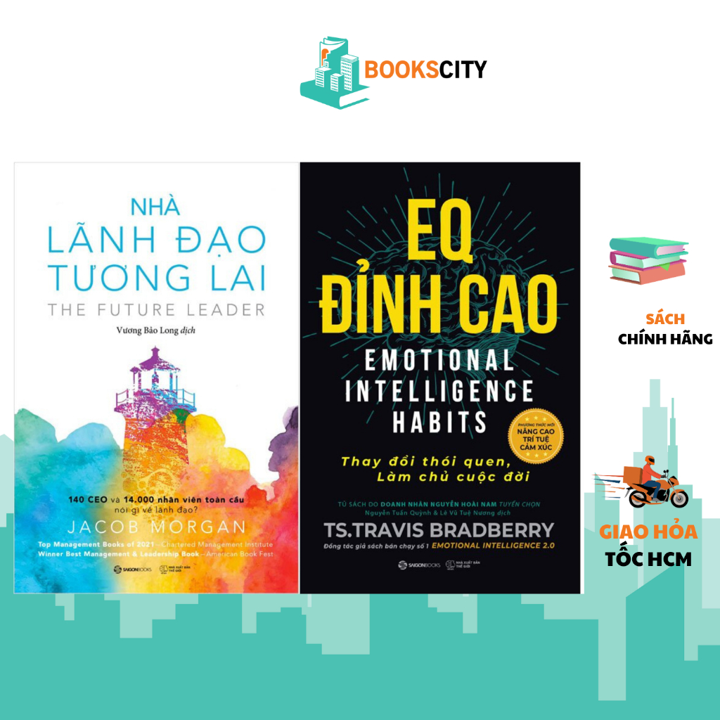 Sách - Nhà lãnh đạo tương lai + EQ Đỉnh Cao - Thay Đổi Thói Quen, Làm Chủ Cuộc Đời (lẻ tùy chọn)