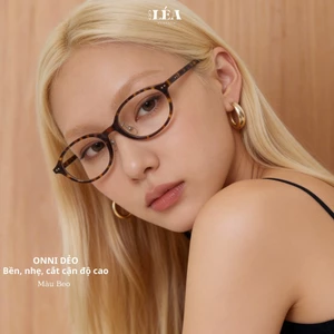 Kính mắt chuyên lắp cận ONNI - LÉAGLASSES chất liệu nhựa cao cấp Oval Y2K Bayonetta HOT TREND