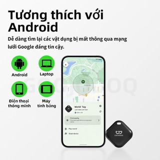 Thiết bị chống mất trộm GOOJODOQ dành cho Android Định vị toàn cầu,báo động thông minh,thời lượng pin dài,ghép nối nhanh