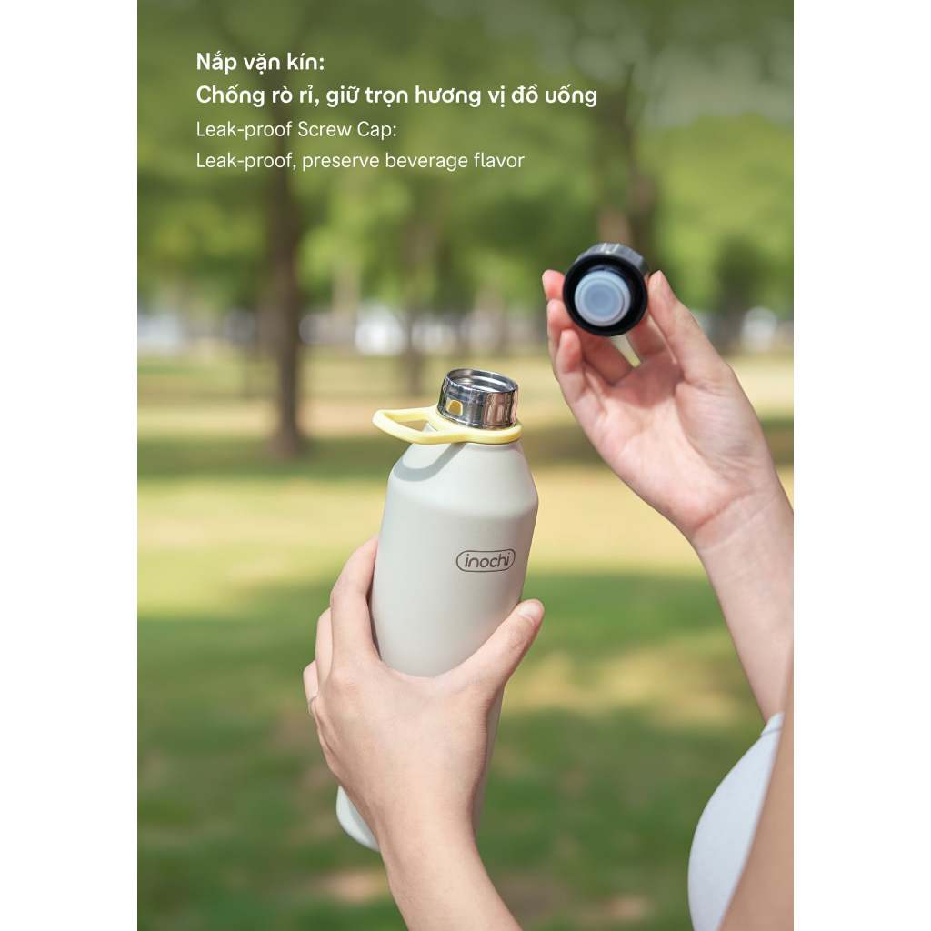 Bình giữ nhiệt Fuji Gleam 500ml INOCHI- Chất liệu inox cao cấp, không gỉ, chống ăn mòn