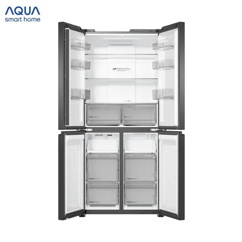 Tủ lạnh Aqua Inverter 506 lít 4 cánh AQR-M570XA(FS) - Bảo hành 2 năm - Freeship toàn quốc