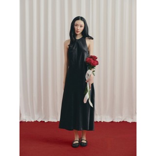 Đầm lụa maxi OLV thắt eo thanh lịch Silky Halter Dress nhiều màu phù hợp đi tiệc