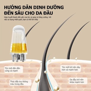 Lược Đi Tinh Chất Dưỡng Da Đầu – Dụng Cụ Dẫn Serum Thấm Sâu Chân Tóc, Giảm Rụng, Kích Thích Mọc Tóc
