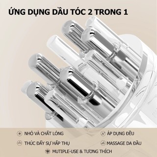 Lược Đi Tinh Chất Dưỡng Da Đầu – Dụng Cụ Dẫn Serum Thấm Sâu Chân Tóc, Giảm Rụng, Kích Thích Mọc Tóc