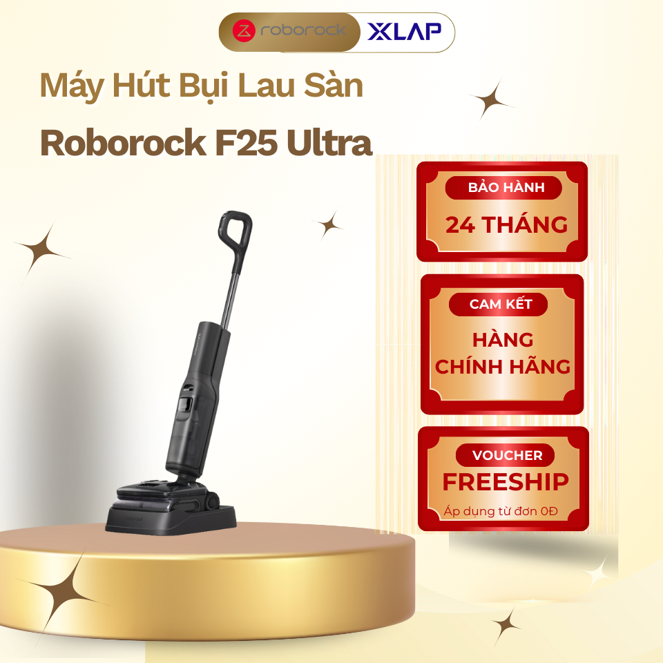 Roborock F25 Ultra - Máy hút bụi lau nhà hơi nước nóng - Lực hút 22.000Pa - Bảo hành 2 năm