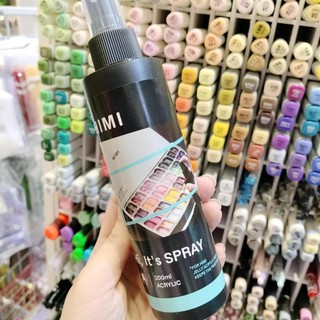 HIMI MIYA - Màu Vẽ Acrylic và Phụ Kiện 24/ 36 Màu ♥ Jelly Acrylic Set Plastic Box  ♥ Có Lẻ Xịt Bảo Quản và Khay Pha Màu