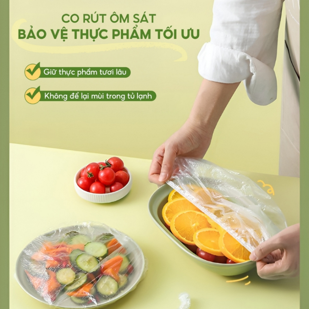 Túi Màng Bọc Thực Phẩm Treo Tường Top Gia 900 Chiếc, Chất Liệu PE An Toàn, Không Mùi, Chịu Nhiệt