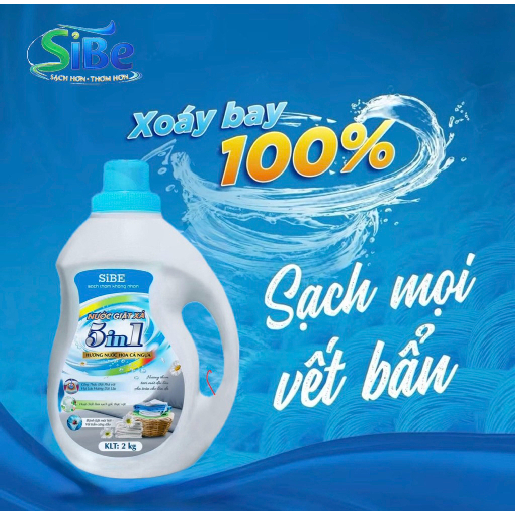 8 lít Nước giặt SiBE áo quần thơm tho
