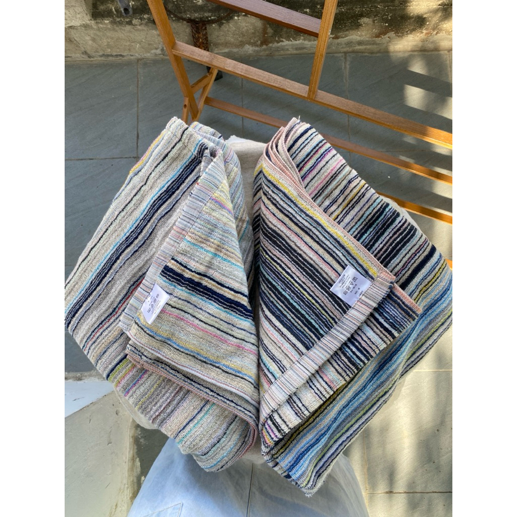 Khăn khổ 70x1m4 làm khăn tắm xông hơi, chăn mỏng cho bé hàng xuất Nhật