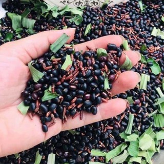 Trà đậu đen xanh lòng và gạo lứt đỏ bịch 1 kg, trà gạo lứt thơm, uống ngon