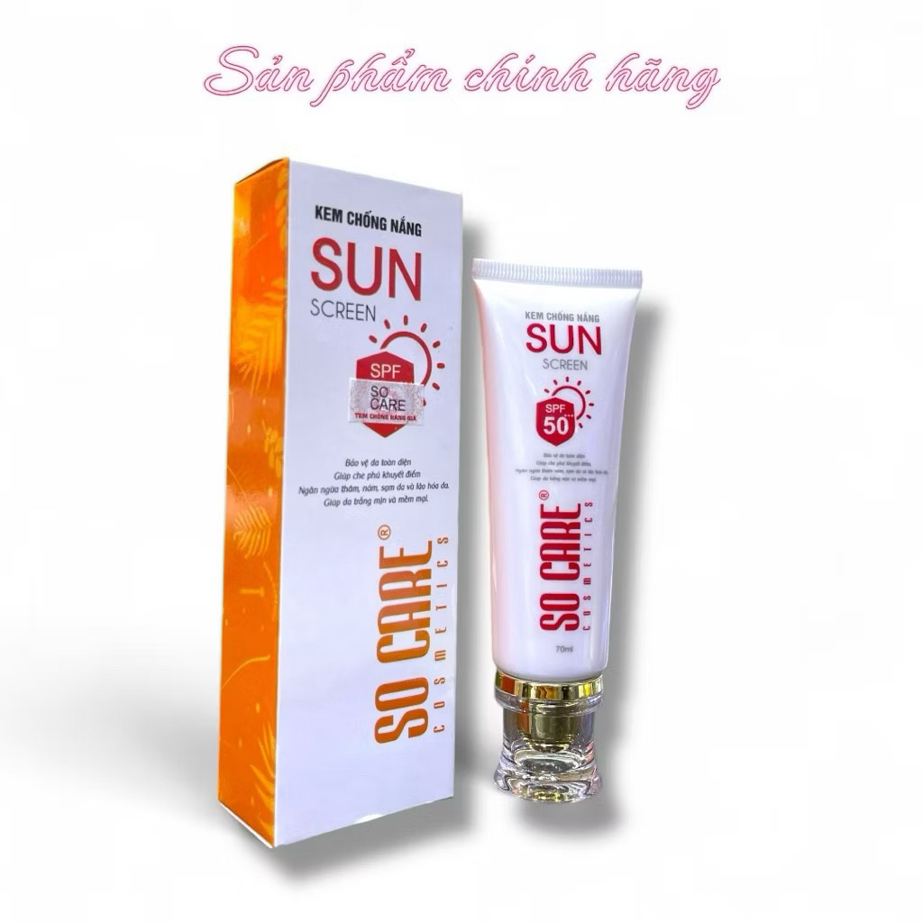 Kem Chống Nắng So Care SPF 50 PA+++ 70ml Chính Hãng Giá Tốt Nhất
