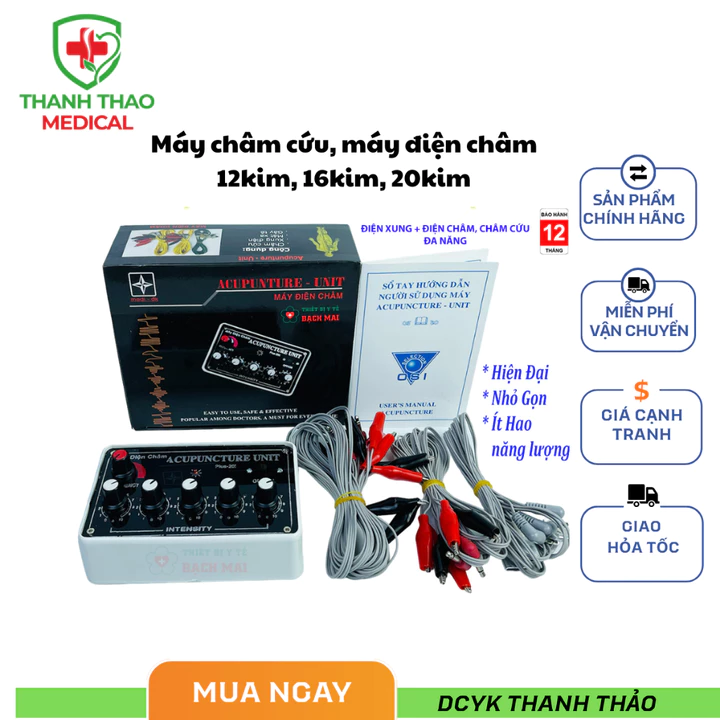 Máy châm cứu, máy điện châm (16 kim, 20 kim)