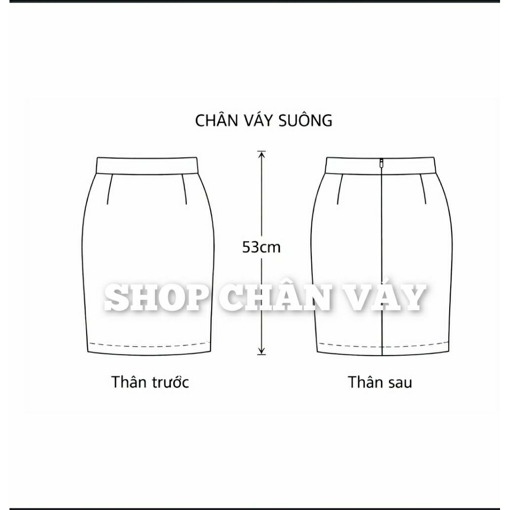 ⚘( S-5XL) Chân váy dáng suông mặc đi làm đi học