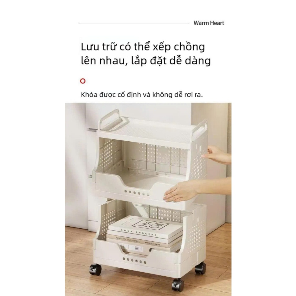 Giá Kệ Đựng Sách Vở Và Tài Liệu Văn Phòng Bằng Nhựa Đa Năng, Có Bánh Xe, Tự Lắp Ráp