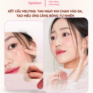 [TẶNG CỌ] Son Hũ Son&Park (Daiso) Arti Spread Color Balm - Má Hồng Kem Thuần Chay 2in1 Căng Bóng Mướt Mịn (Kpickvn)
