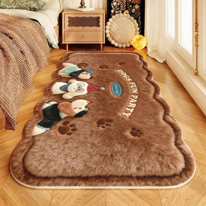 Thảm nỉ lông trải sàn đầu giường kích thước 50*120cm chất liệu lông mềm mịn