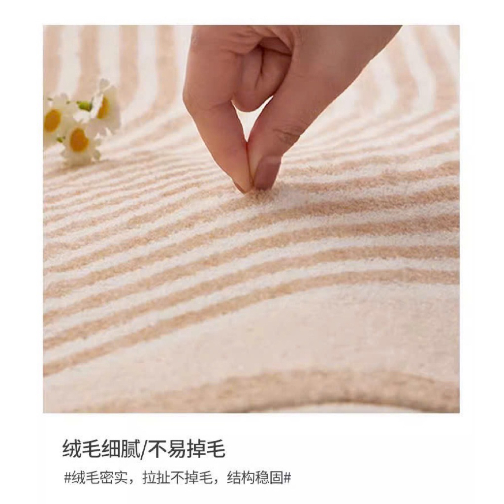 Thảm nỉ lông trải sàn đầu giường kích thước 50*120cm chất liệu lông mềm mịn