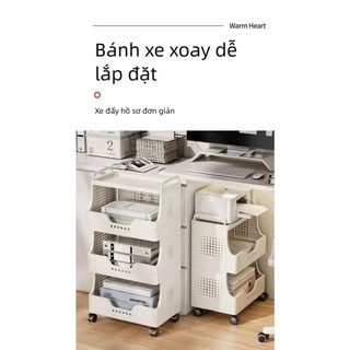 Kệ Để Tài Liệu, Sách Vở Đa Năng Bằng Nhựa – Có Bánh Xe, Tiết Kiệm Diện Tích