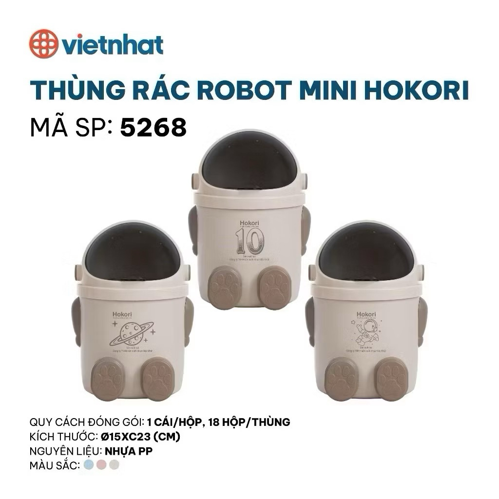 THÙNG RÁC MINI ROBOT, THÙNG RÁC VĂN PHÒNG, THÙNG RÁC ĐỂ BÀN TRANG ĐIỂM ...