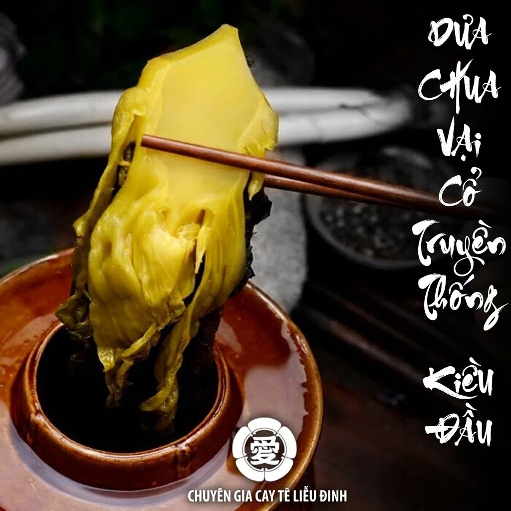 Dưa Cải Chua Kiều Đầu Qiao Tou 400g - Giòn Sần Sật Chuyên Nấu Canh Cá, Lẩu Cá Dưa Chua Tứ Xuyên Giòn Ngon Luka Food