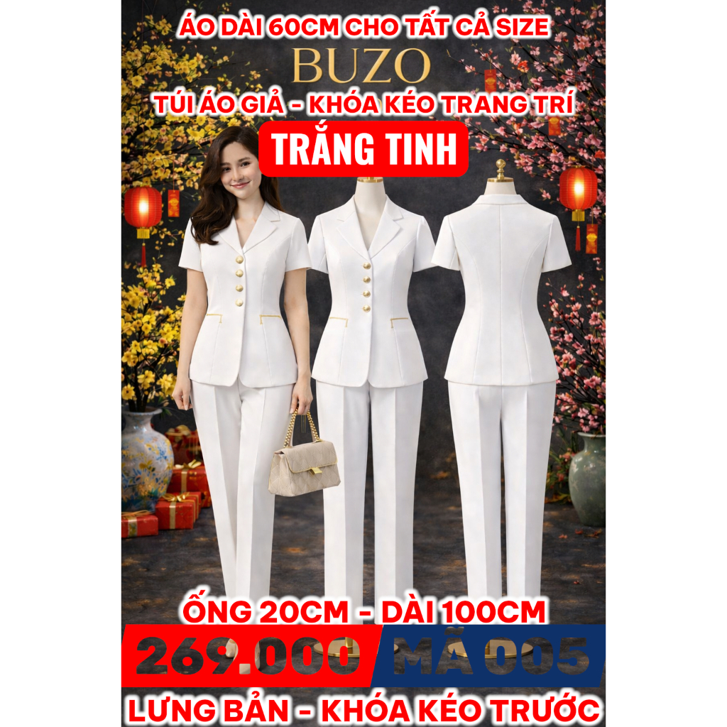005 SET VEST ÁO KHÓA KÉO
