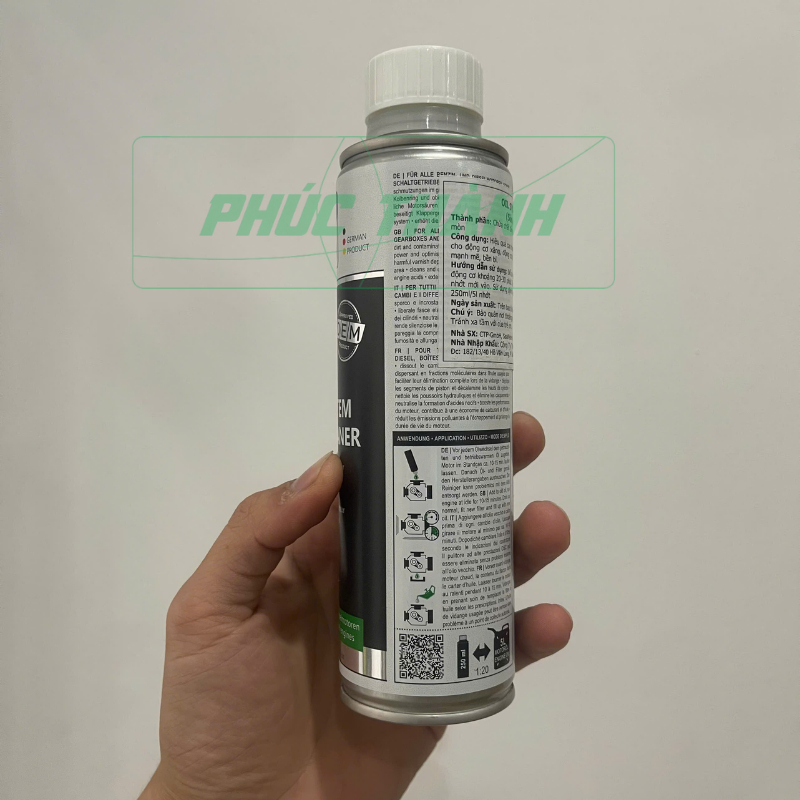 Dung Dịch Súc Rửa Động Cơ Ô Tô Xe Máy BLUECHEM OIL SYSTEM CLEANER 250ml Nhập Khẩu Đức - Chính Hãng