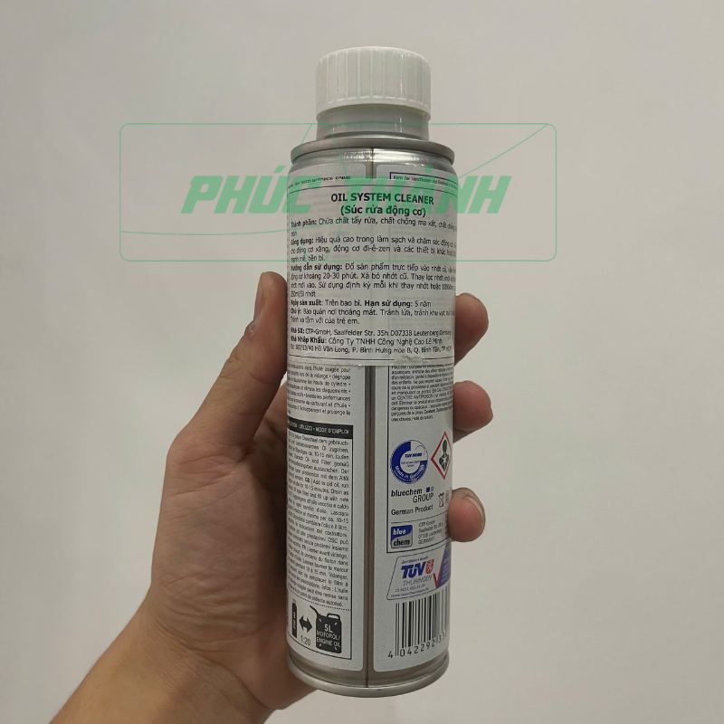 Dung Dịch Súc Rửa Động Cơ Ô Tô Xe Máy BLUECHEM OIL SYSTEM CLEANER 250ml Nhập Khẩu Đức - Chính Hãng
