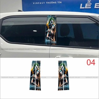 Decal dán cột B Vinfast VF5, VF6, VF7 ,VF8, VF9, decal chất liệu in 3 lớp, không phai màu, độ bám tốt