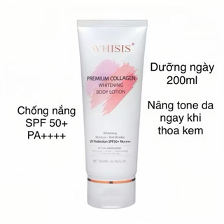 KEM DƯỠNG THỂ CHỐNG NẮNG TRẮNG DA BODY WHISIS 200ML