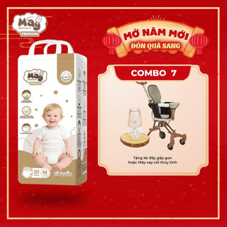 TẶNG QUÀ MỚI] KHI MUA 7 Bịch Bỉm Mây Premium Siêu mềm mỏng, Chống Hăm, Thấm Hút Tốt (NB,S, M, L, XL, XXL)