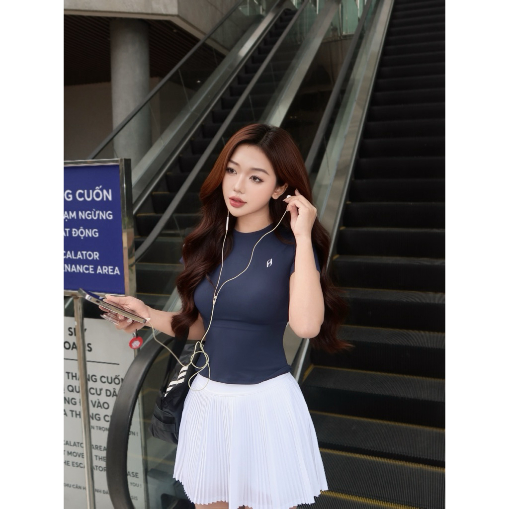 Áo cộc tay Tập Yoga Nữ Form Slim-fit Tôn Dáng – Áo Thun Thể Thao Ôm Body Thoáng Khí