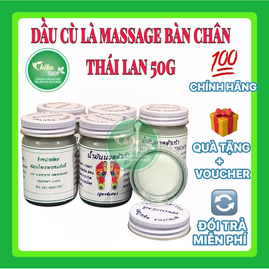 Dầu cù là massage bàn chân chính hãng Thái Lan, hủ 50g