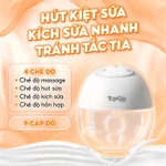 Máy hút sữa không dây Topgiakids T102 cao cấp 4 chế độ, 9 cấp độ hút, hút êm, bảo hành 36 tháng — ảnh 4