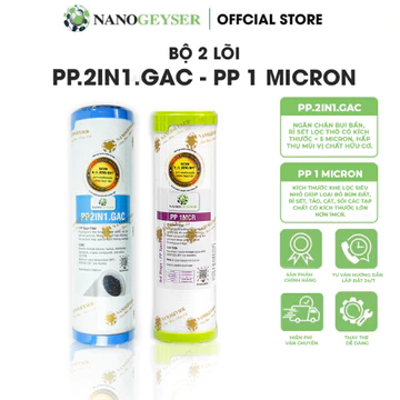 Bộ 2 lõi Nano Geyser, lõi lọc nước 12 dùng cho các dòng máy RO