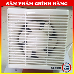 Quạt hút thông gió gắn tường Genun – Hút mùi phòng bếp, nhà vệ sinh – Lỗ tường 20x20, 25x25, 30x30