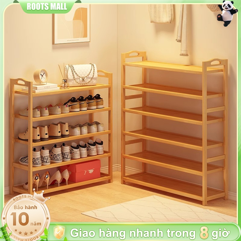 Giá Giày Gỗ 2/3/4/5/6/7 Tầng Phong Cách Bắc Âu  Giá Đựng Giày Túi Xách Đồ Trang Trí Cho Nhà Gọn Gàng