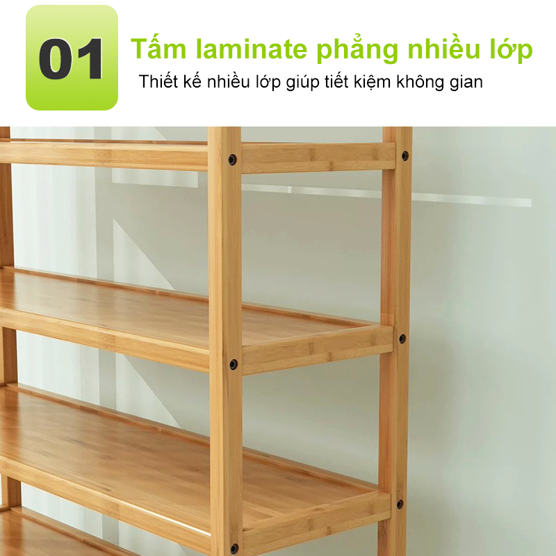 Giá Giày Gỗ 2/3/4/5/6/7 Tầng Phong Cách Bắc Âu  Giá Đựng Giày Túi Xách Đồ Trang Trí Cho Nhà Gọn Gàng