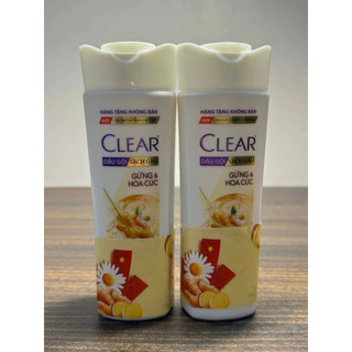 Combo 3 Chai Dầu Gội Clear Gừng & Hoa Cúc 140g | Giảm Gàu, Giảm Bết Tóc, Sạch Da Đầu Dịu Nhẹ