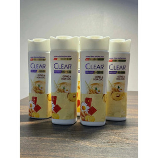 Combo 3 Chai Dầu Gội Clear Gừng & Hoa Cúc 140g | Giảm Gàu, Giảm Bết Tóc, Sạch Da Đầu Dịu Nhẹ