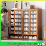 tủ giày bằng gỗ tủ giày 6/7/8 tầng Chiều cao kệ có thể điều chỉnh Chống bụi và bền Dung lượng lớn, tiết kiệm không gian — ảnh 1