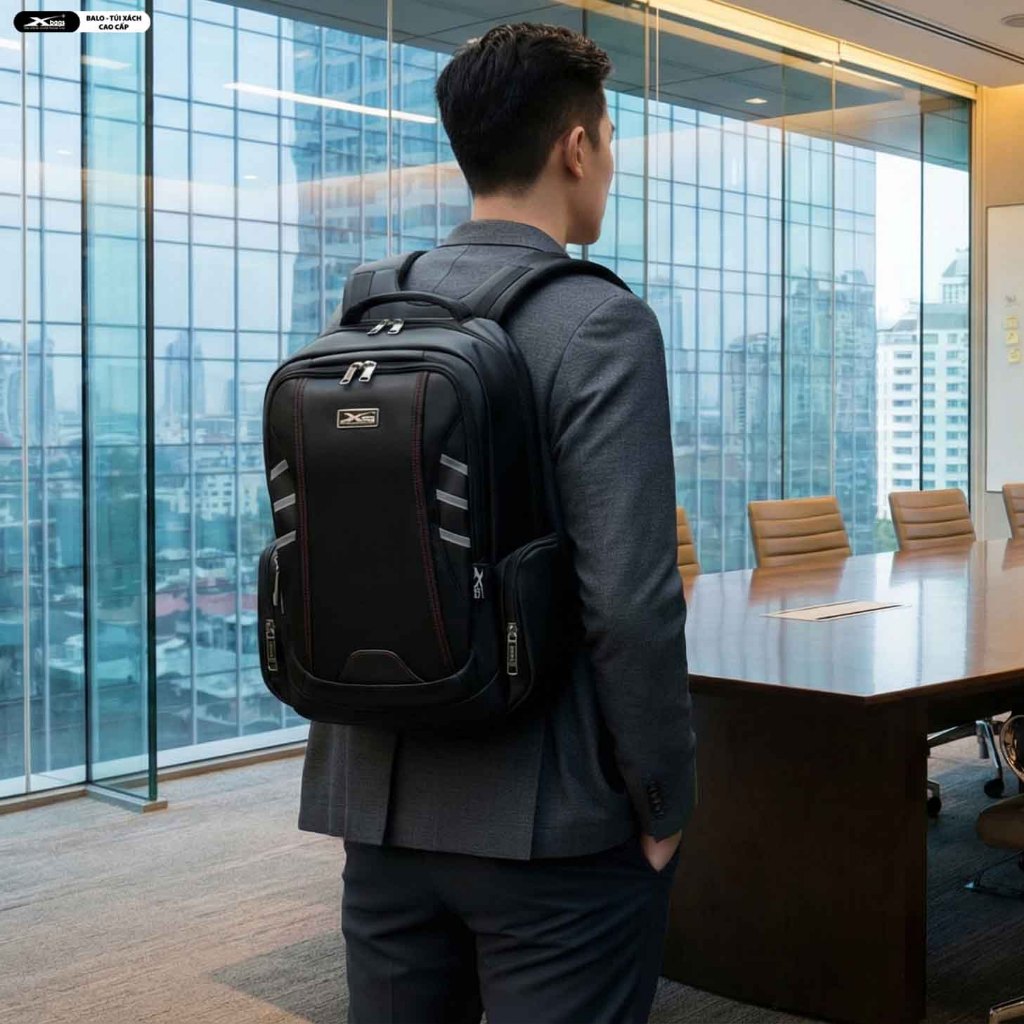 Balo Nam Cao Cấp Đựng Laptop 17 Inch Chống Nước Xbags DarkEagle Thời Trang Doanh Nhân Sang Trọng Mạnh Mẽ – Xb 2008!