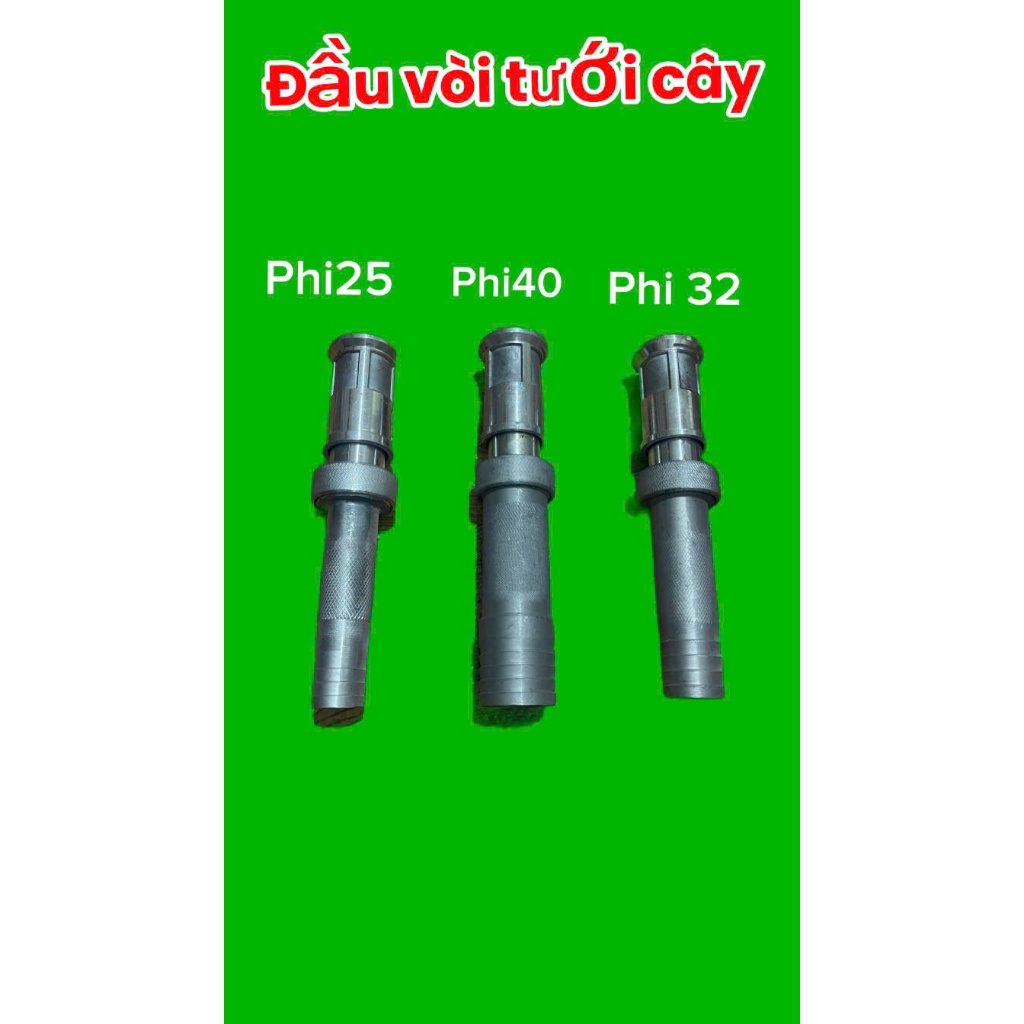 Vòi Nối Tăng Áp Tưới Cây Nhôm – Phù Hợp Ống Tưới Phi 25mm 32mm 40mm