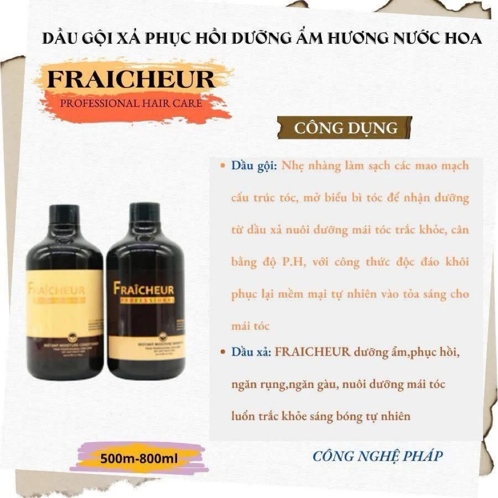 { Hàng công ty } Dầu cặp Fraicheur Instant Moisture siêu mượt hương nước hoa
