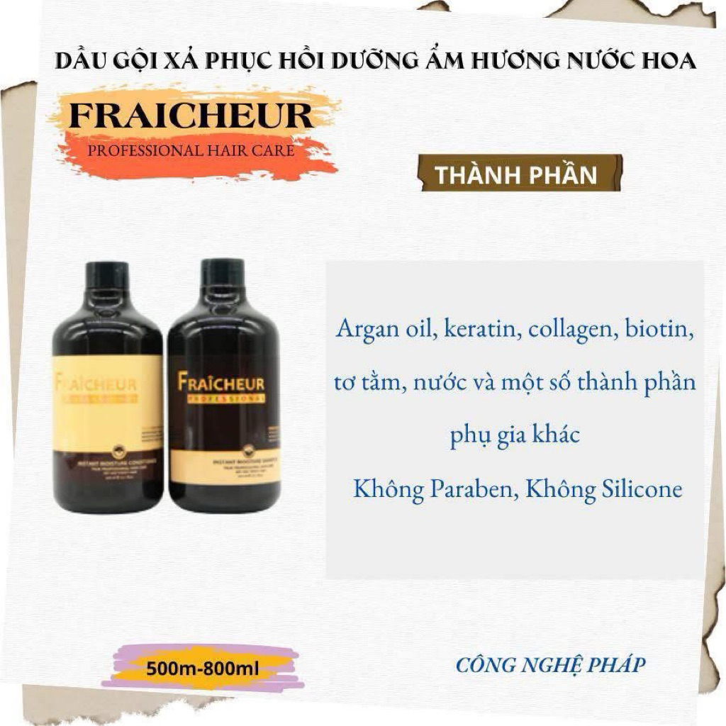 { Hàng công ty } Dầu cặp Fraicheur Instant Moisture siêu mượt hương nước hoa