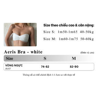 TSUN - Aeris Bra Áo Ngực Nữ Lưới Trắng Xếp Li Lót Satin Cách Điệu Cá Tính