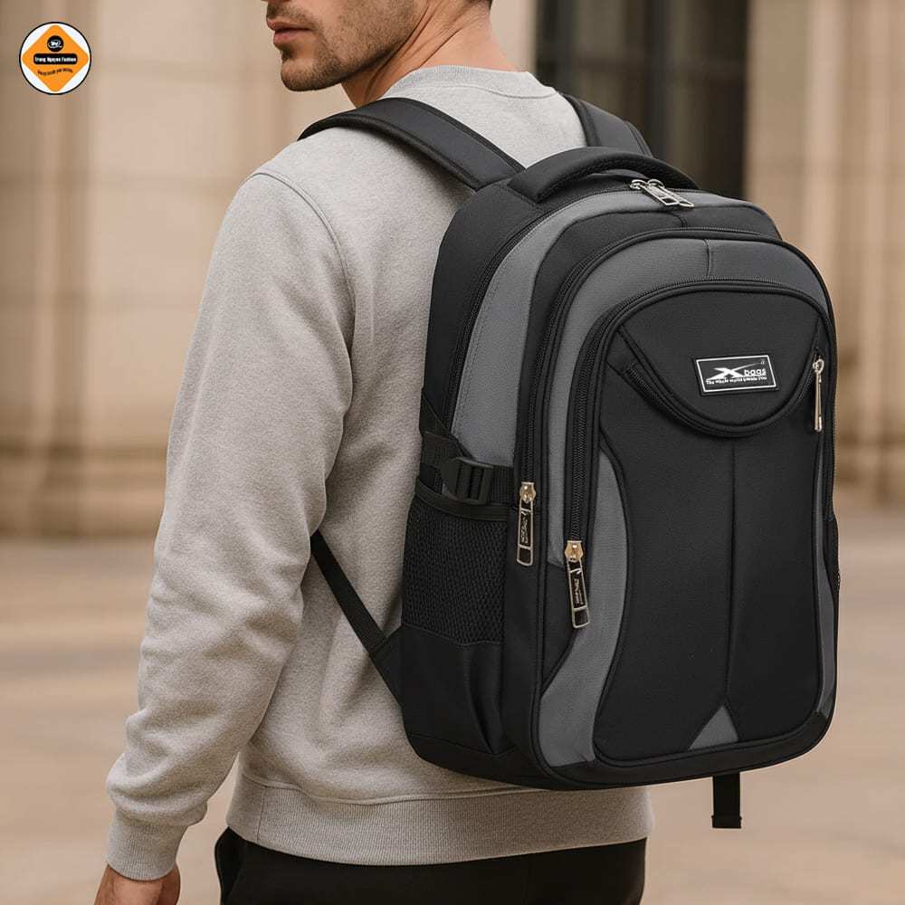 Balo Laptop Nam 15.6 Inch Chống Nước XBAGS Naituo XB2002 Màu Đen Cao Cấp, Sang Trọng, Nam Tính!