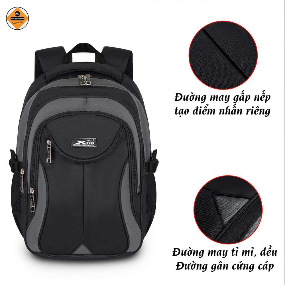 Balo Laptop Nam 15.6 Inch Chống Nước XBAGS Naituo XB2002 Màu Đen Cao Cấp, Sang Trọng, Nam Tính!